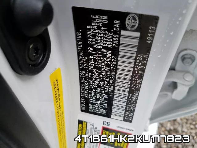 4T1B61HK2KU177823 фото 2