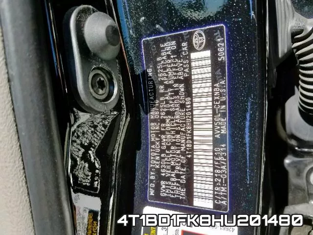 4T1BD1FK8HU201480 фото 2