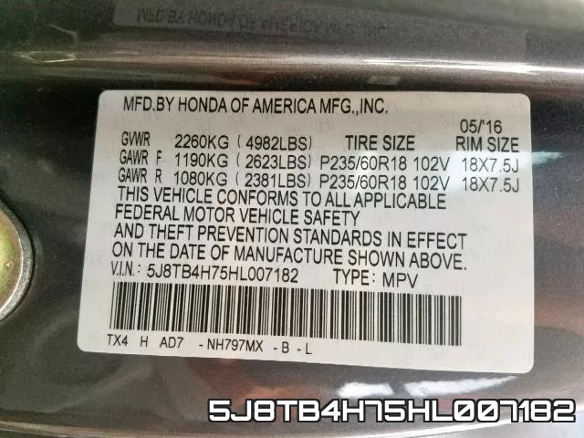 5J8TB4H75HL007182 фото 2