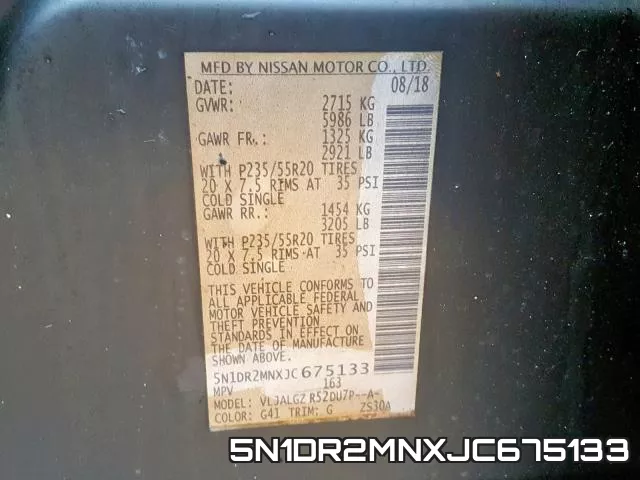 5N1DR2MNXJC675133 фото 2