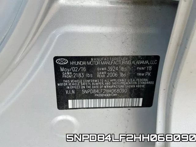 5NPD84LF2HH068090 фото 2