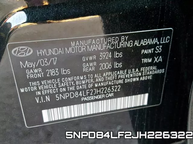 5NPD84LF2JH226322 фото 2