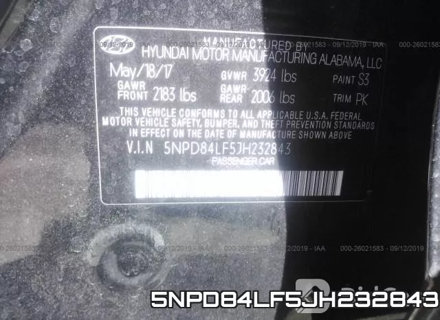 5NPD84LF5JH232843 фото 10