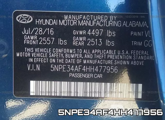 5NPE34AF4HH477956 фото 9