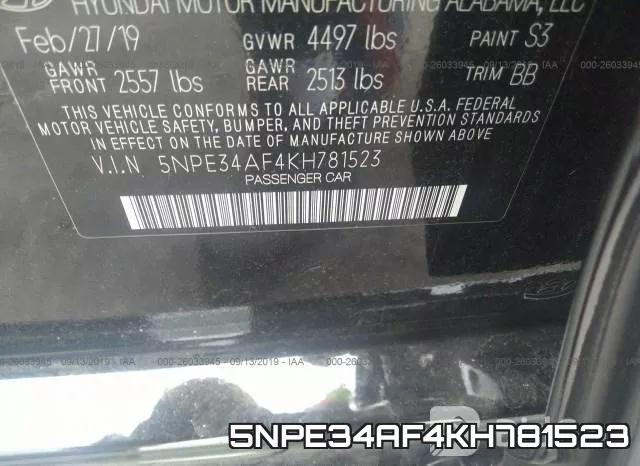 5NPE34AF4KH781523 фото 10