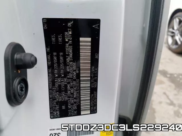 5TDDZ3DC3LS229240 фото 2