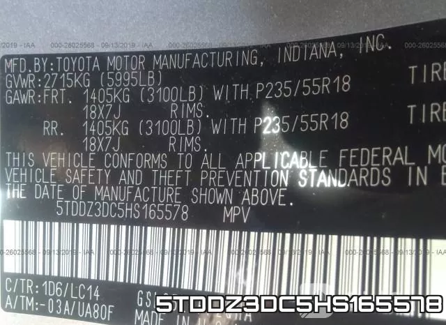 5TDDZ3DC5HS165578 фото 10
