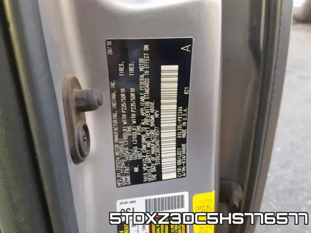 5TDXZ3DC5HS776577 фото 2