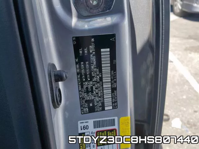 5TDYZ3DC8HS807440 фото 2