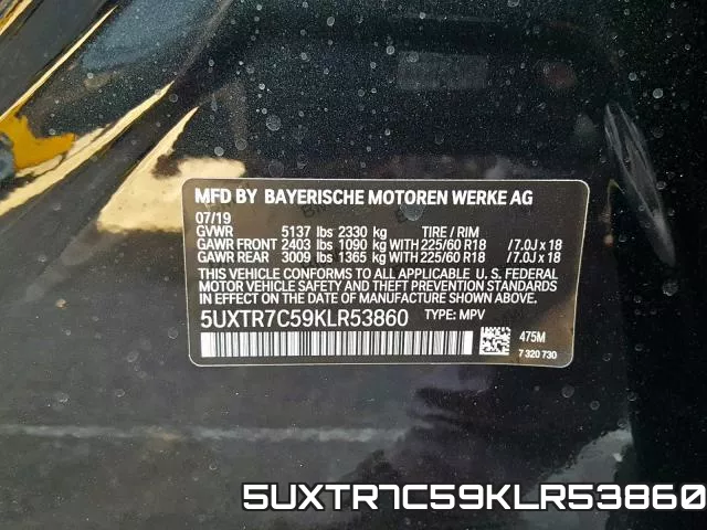 5UXTR7C59KLR53860 фото 2