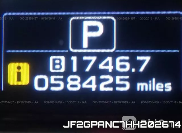 JF2GPANC7HH202674 фото 8