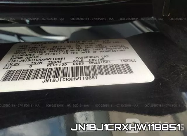 JN1BJ1CRXHW118851 фото 10
