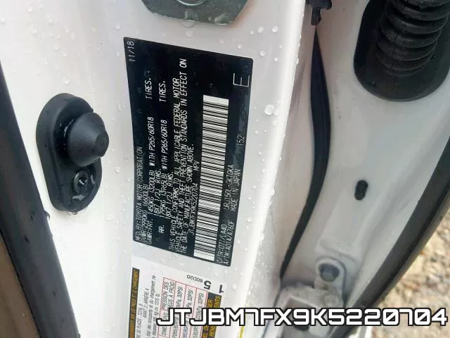 JTJBM7FX9K5220704 фото 2