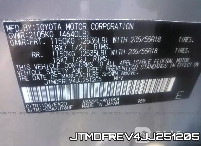 JTMDFREV4JJ251205 фото 10