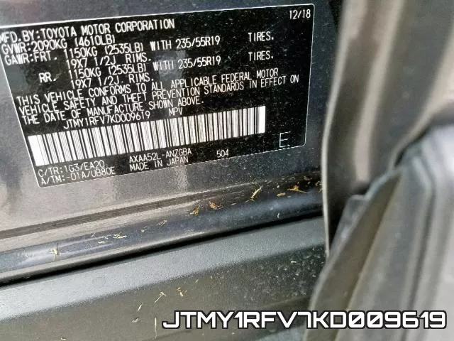 JTMY1RFV7KD009619 фото 2