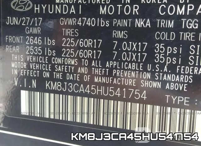 KM8J3CA45HU541754 фото 10
