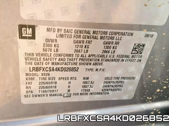 LRBFXCSA4KD026852 фото 2