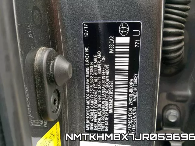 NMTKHMBX7JR053696 фото 2