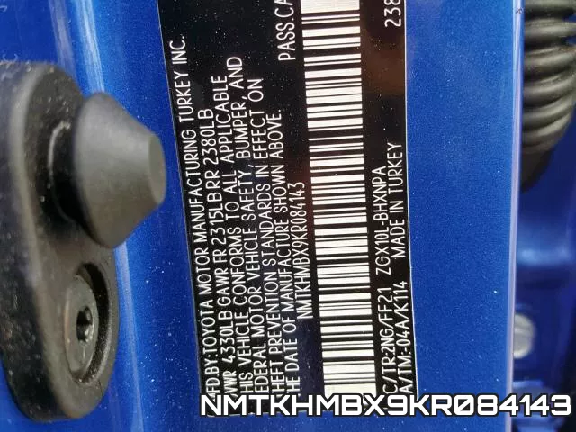NMTKHMBX9KR084143 фото 2