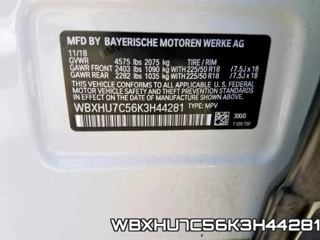 WBXHU7C56K3H44281 фото 2