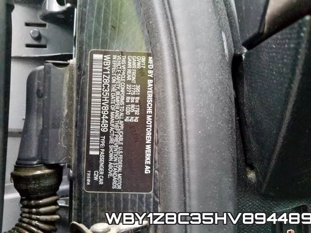 WBY1Z8C35HV894489 фото 2