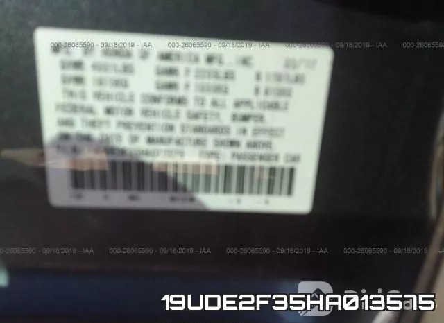 19UDE2F35HA013575 фото 9