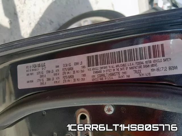 1C6RR6LT1HS805776 фото 2