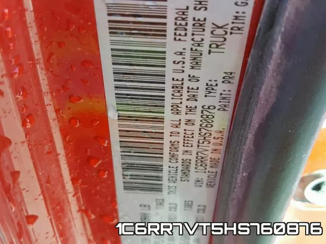 1C6RR7VT5HS760876 фото 2