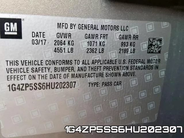 1G4ZP5SS6HU202307 фото 2