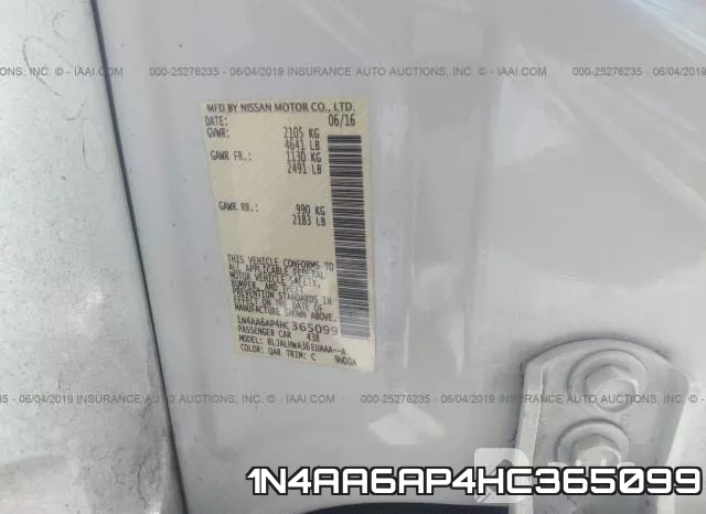 1N4AA6AP4HC365099 фото 9