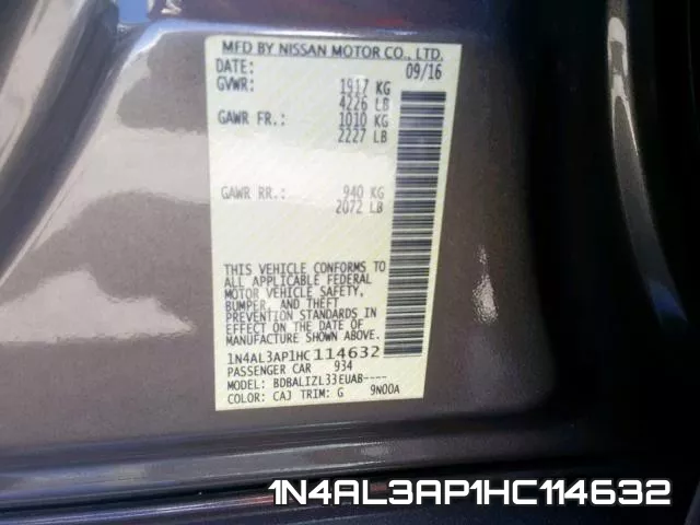 1N4AL3AP1HC114632 фото 2
