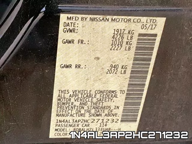 1N4AL3AP2HC271232 фото 2