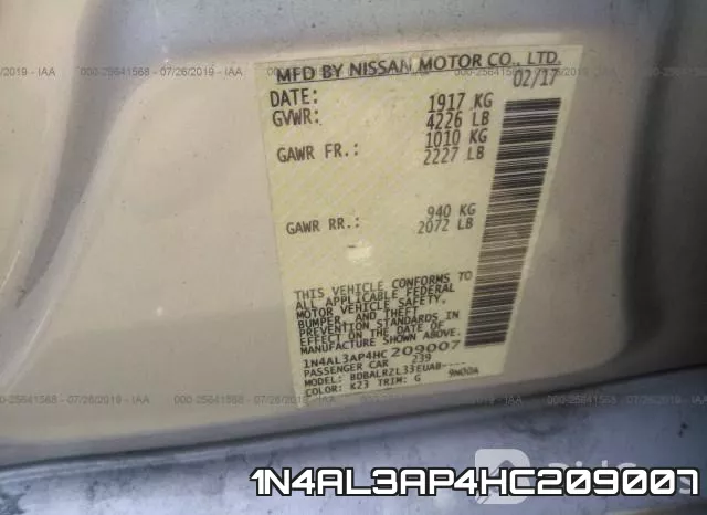 1N4AL3AP4HC209007 фото 10