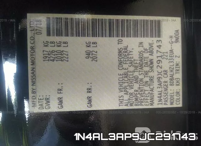 1N4AL3AP9JC291743 фото 10