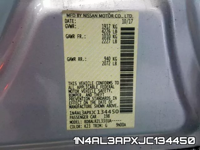 1N4AL3APXJC134450 фото 2