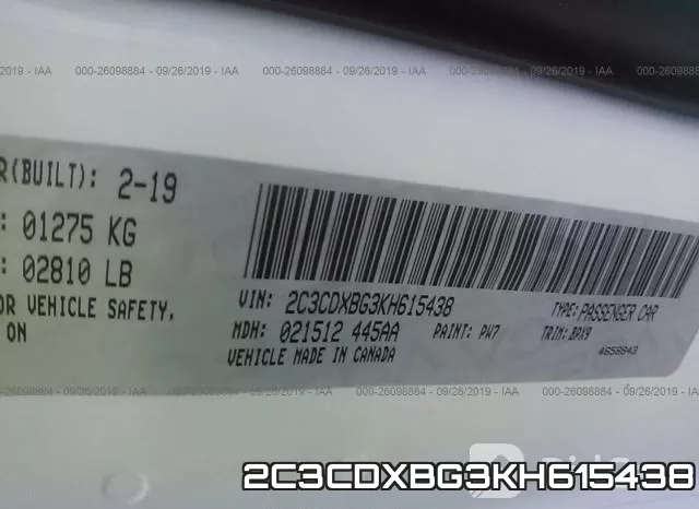 2C3CDXBG3KH615438 фото 10