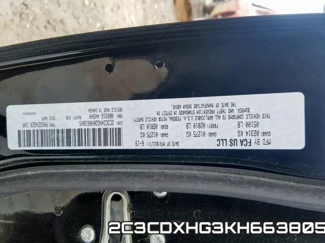 2C3CDXHG3KH663805 фото 2