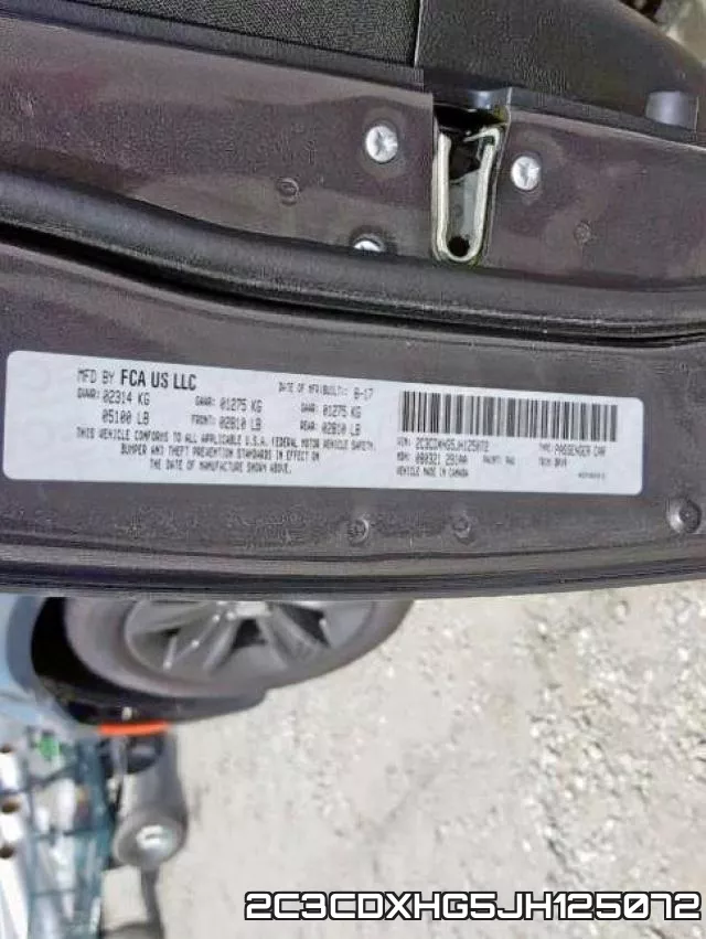 2C3CDXHG5JH125072 фото 2