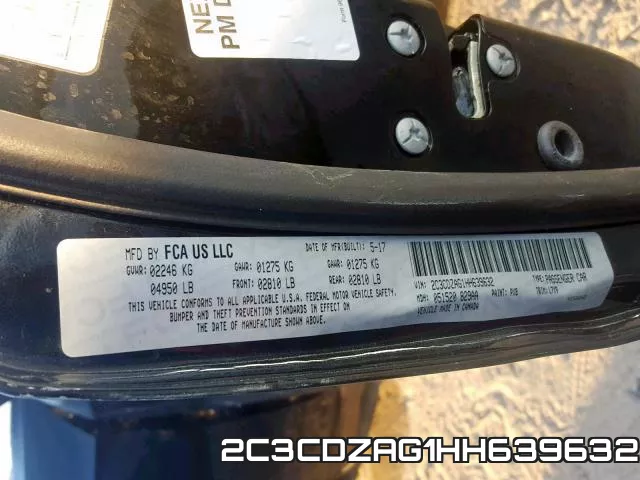 2C3CDZAG1HH639632 фото 2