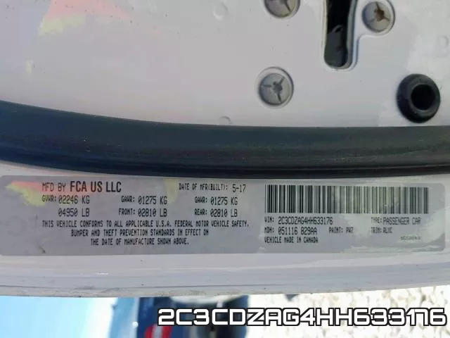 2C3CDZAG4HH633176 фото 2