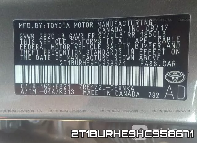 2T1BURHE9HC958671 фото 10