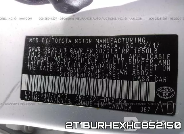 2T1BURHEXHC852150 фото 10