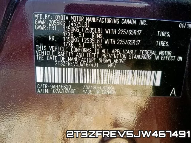 2T3ZFREV5JW467491 фото 2