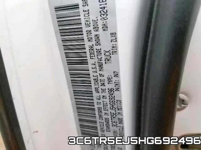 3C6TR5EJ5HG692496 фото 2
