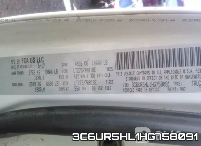 3C6UR5HL1HG758091 фото 10