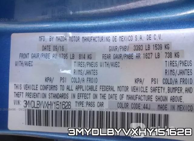 3MYDLBYVXHY151628 фото 10