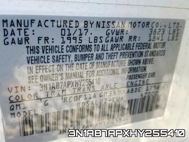3N1AB7APXHY255410 фото 2
