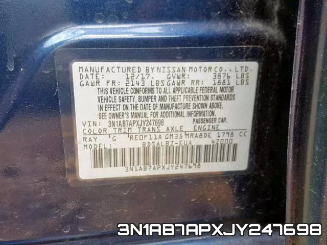3N1AB7APXJY247698 фото 2
