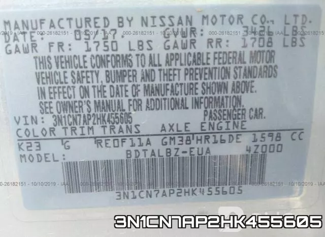 3N1CN7AP2HK455605 фото 10