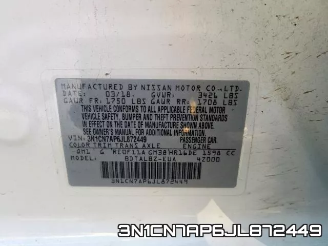 3N1CN7AP6JL872449 фото 2
